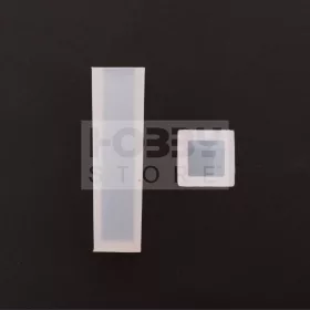   Professzionális szilikon öntőforma-átlátszó-négyzet alapú függő 1,5 x 1,5 x 4,9 cm (5 db/csomag)