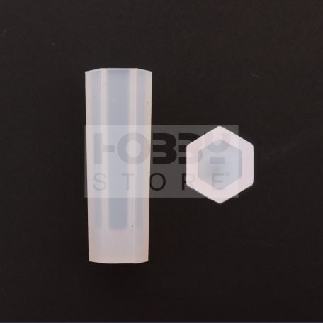 Professzionális szilikon öntőforma-átlátszó-hatszög alapú függő-1,8 x 4,9 cm (5 db/csomag)
