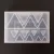 Professzionális szilikon öntőforma-átlátszó-vegyes háromszög-6,4 x 9 x 2,2 cm (5 db/csomag)