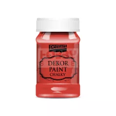 Pentart Dekorfesték lágy (chalky) piros 100 ml 38794