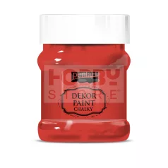 Pentart Dekorfesték lágy (chalky) piros 230 ml 38810