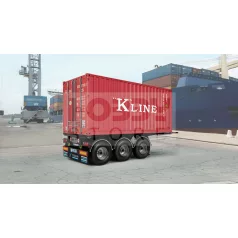   Italeri TECNOKAR 20' CONTAINER TRAILER 1:24 autó makett 3887IT