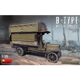 MiniArt B-Type Military Omnibus – 1:35 busz makett