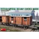 MiniArt Russian Imperial Railway Covered Wagon – 1:35 vasúti jármű makett