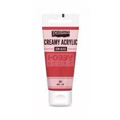   Pentart selyemfényű krémes akrilfesték-piros 200 ml 39003