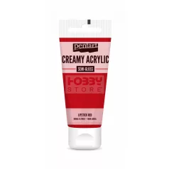   Pentart selyemfényű krémes akrilfesték-rúzspiros 200 ml 39004