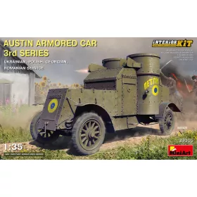   MiniArt Austin Armored Car 3rd Series: Ukrainian, Polish,  Georgian, Romanian Service. Interior Kit – 1:35 harcjármű makett