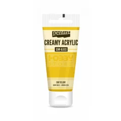   Pentart selyemfényű krémes akrilfesték-napsárga 200 ml 39006