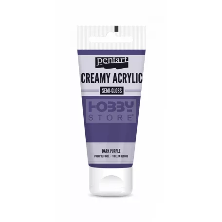 Pentart selyemfényű krémes akrilfesték-sötétlila 200 ml 39014