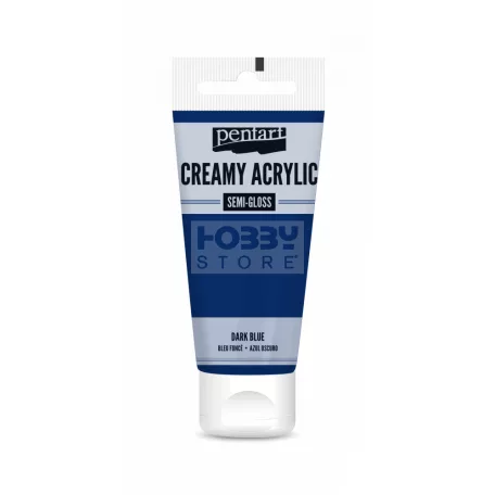 Pentart selyemfényű krémes akrilfesték-sötétkék 200 ml 39018
