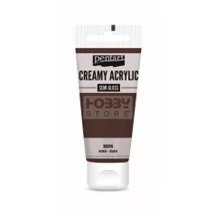   Pentart selyemfényű krémes akrilfesték-barna 200 ml 39019