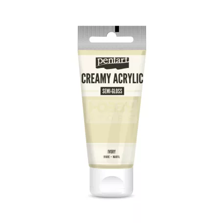 Pentart selyemfényű krémes akrilfesték-elefántcsont 200 ml 39020
