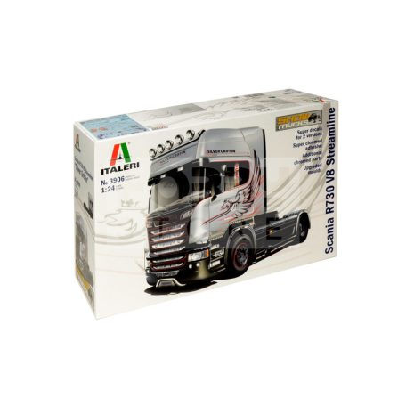 Italeri SCANIA R730 V8 STREAMLINE ''SILVER GRIFFIN'' 1:24 autó makett 3906IT