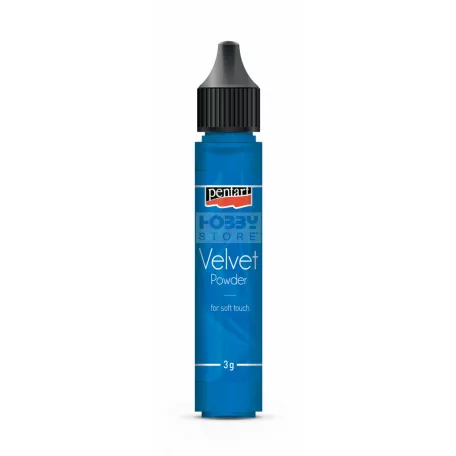 Pentart Bársonypor kék 30 ml 39182