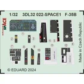   Eduard Accessories F-35B SPACE 1/32 - SPACE 3D cockpit-részletező készlet