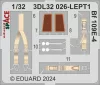 Eduard Accessories Bf 109E-4 SPACE 1/32 - SPACE 3D cockpit-részletező készlet