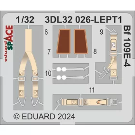   Eduard Accessories Bf 109E-4 SPACE 1/32 - SPACE 3D cockpit-részletező készlet