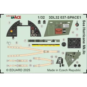   Eduard Accessories Sea Hurricane Mk.IIc SPACE for Revell - SPACE 3D cockpit-részletező készlet