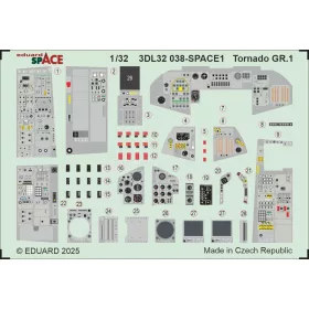   Eduard Accessories Tornado GR.1 SPACE for Italeri - SPACE 3D cockpit-részletező készlet