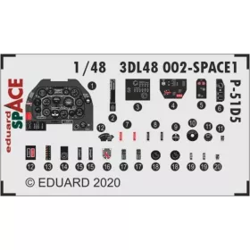   Eduard Accessories P-51D-5 SPACE 1/48 for ZVEZDA - SPACE 3D cockpit-részletező készlet