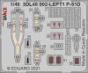 Eduard Accessories P-51D-5 SPACE 1/48 for ZVEZDA - SPACE 3D cockpit-részletező készlet