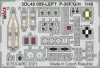 Eduard Accessories P-38G SPACE 1/48 for TAMIYA - SPACE 3D cockpit-részletező készlet