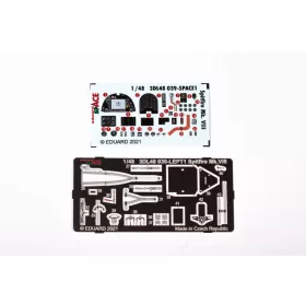   Eduard Accessories Spifire Mk.VIII SPACE 1/48 for EDUARD - SPACE 3D cockpit-részletező készlet