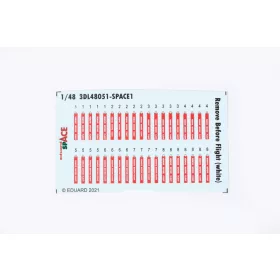   Eduard Accessories Remove Before Flight (white) SPACE - Remove Before Flight (white) – SPACE 3D cockpit-részletező készlet
