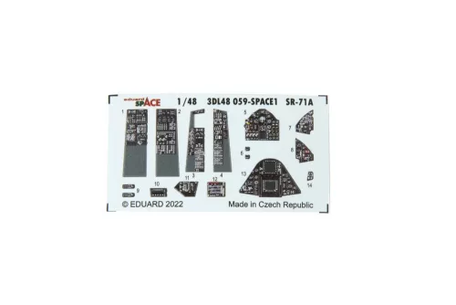 Eduard Accessories SR-71A SPACE for REVELL - SPACE 3D cockpit-részletező készlet