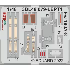   Eduard Accessories Fw 190A-8 SPACE - SPACE 3D cockpit-részletező készlet