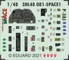 Eduard Accessories P-38J SPACE - SPACE 3D cockpit-részletező készlet