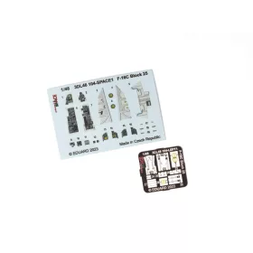  Eduard Accessories F-16C Block 25 SPACE 1/48 for KINETIC - SPACE 3D cockpit-részletező készlet