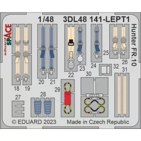   Eduard Accessories Hunter FR.10 SPACE 1/48 AIRFIX - SPACE 3D cockpit-részletező készlet