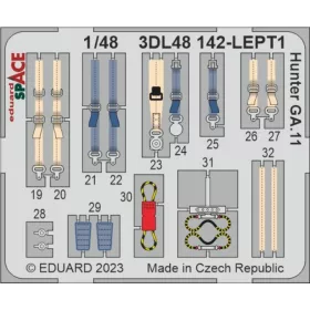   Eduard Accessories Hunter GA.11 SPACE 1/48 AIRFIX - SPACE 3D cockpit-részletező készlet