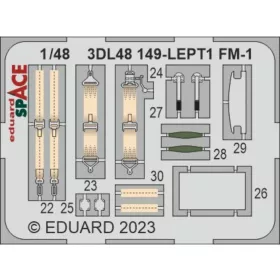   Eduard Accessories FM-1 SPACE 1/48 - SPACE 3D cockpit-részletező készlet