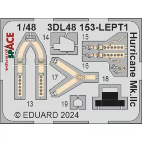   Eduard Accessories Hurricane Mk.IIc SPACE 1/48 - SPACE 3D cockpit-részletező készlet