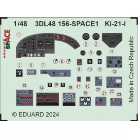   Eduard Accessories Ki-21-I SPACE 1/48 ICM - SPACE 3D cockpit-részletező készlet