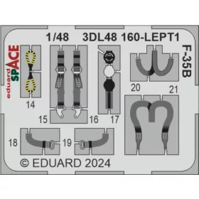   Eduard Accessories F-35B SPACE 1/48 TAMIYA - SPACE 3D cockpit-részletező készlet