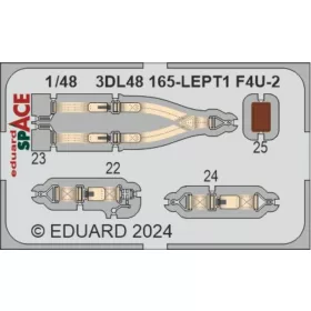   Eduard Accessories F4U-2 SPACE 1/48 MAGIC FACTORY - SPACE 3D cockpit-részletező készlet