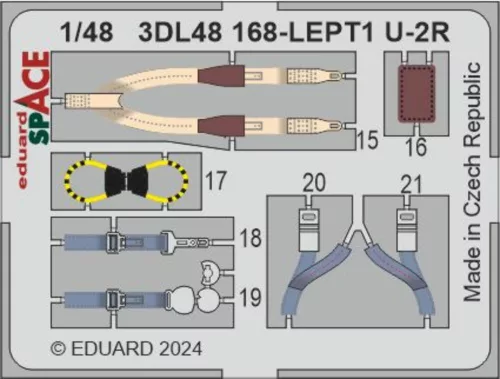 Eduard Accessories U-2R SPACE 1/48 HOBBY BOSS - SPACE 3D cockpit-részletező készlet