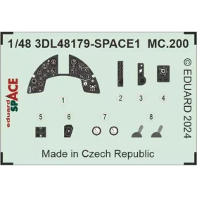  Eduard Accessories MC.200 SPACE  ITALERI - SPACE 3D cockpit-részletező készlet