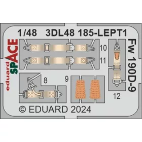   Eduard Accessories Fw 190D-9 SPACE 1048 - SPACE 3D cockpit-részletező készlet
