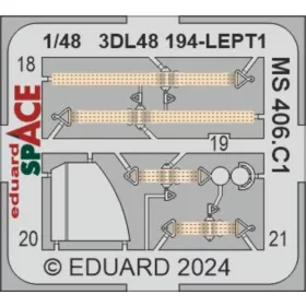   Eduard Accessories MS 406.C1 SPACE - SPACE 3D cockpit-részletező készlet