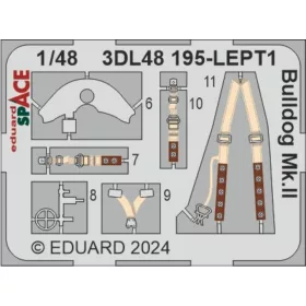   Eduard Accessories Bulldog Mk.II SPACE - SPACE 3D cockpit-részletező készlet