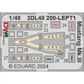   Eduard Accessories Mustang Mk.III SPACE - SPACE 3D cockpit-részletező készlet