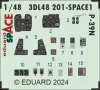 Eduard Accessories P-39N SPACE - SPACE 3D cockpit-részletező készlet