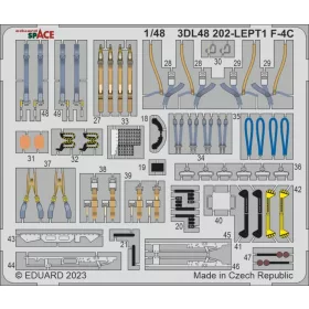   Eduard Accessories F-4C SPACE - SPACE 3D cockpit-részletező készlet