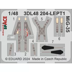   Eduard Accessories MiG-35 SPACE  HOBBY BOSS - SPACE 3D cockpit-részletező készlet