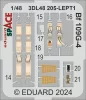 Eduard Accessories Bf 109G-4 SPACE  EDUARD - SPACE 3D cockpit-részletező készlet
