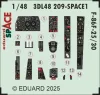 Eduard Accessories F-86F-25/30 SPACE  AIRFIX - SPACE 3D cockpit-részletező készlet